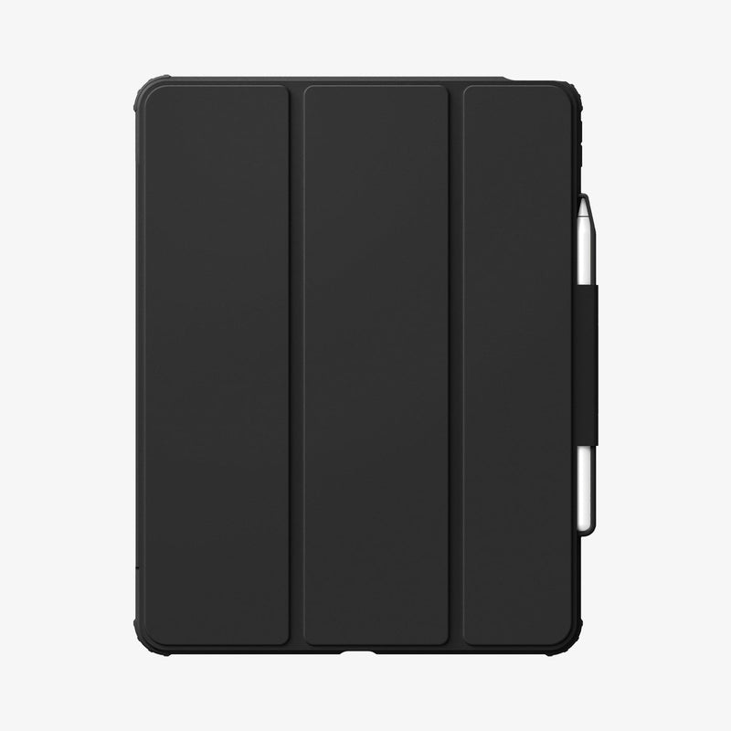 ACS07678 - iPad Air 12.9-inch Case Air Skin Pro in Black showing the front with s-pen attached