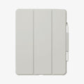 ACS07677 - iPad Air 12.9-inch Case Air Skin Pro in Gray showing the front with s-pen attached