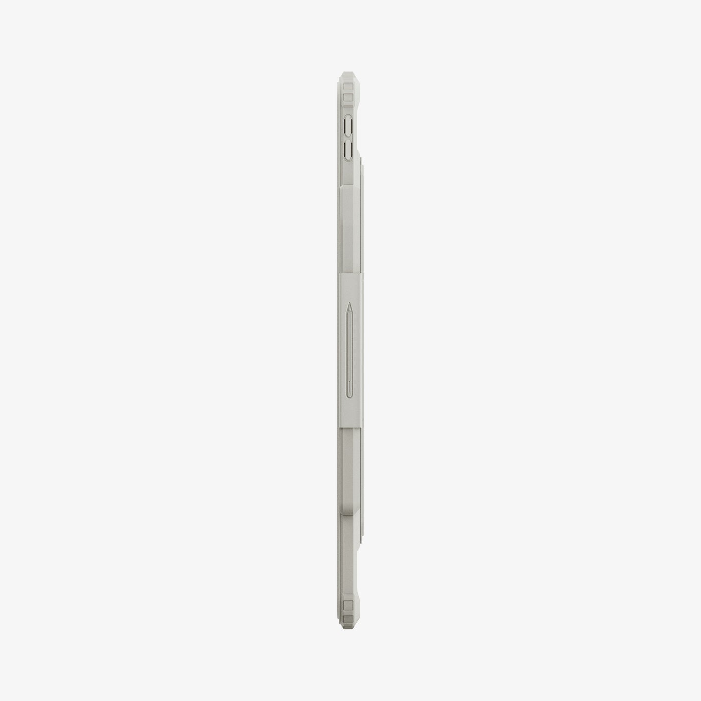 ACS07677 - iPad Air 12.9-inch Case Air Skin Pro in Gray showing the side with side buttons