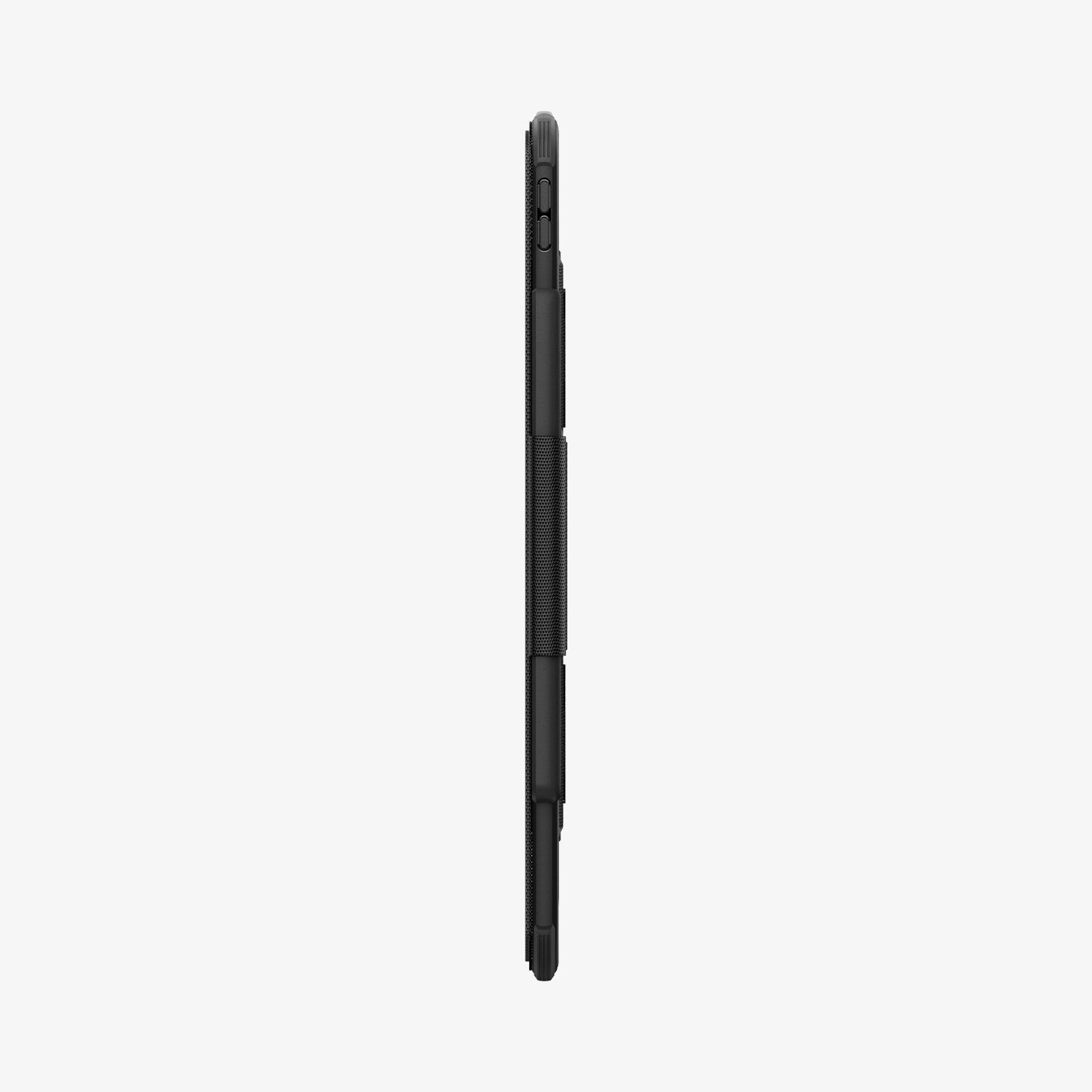 ACS07669 - iPad Air 12.9-inch Case Rugged Armor Pro in Black showing the side with side buttons