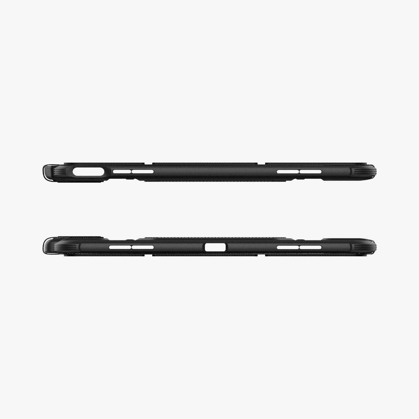 ACS07669 - iPad Air 12.9-inch Case Rugged Armor Pro in Black showing the top and bottom
