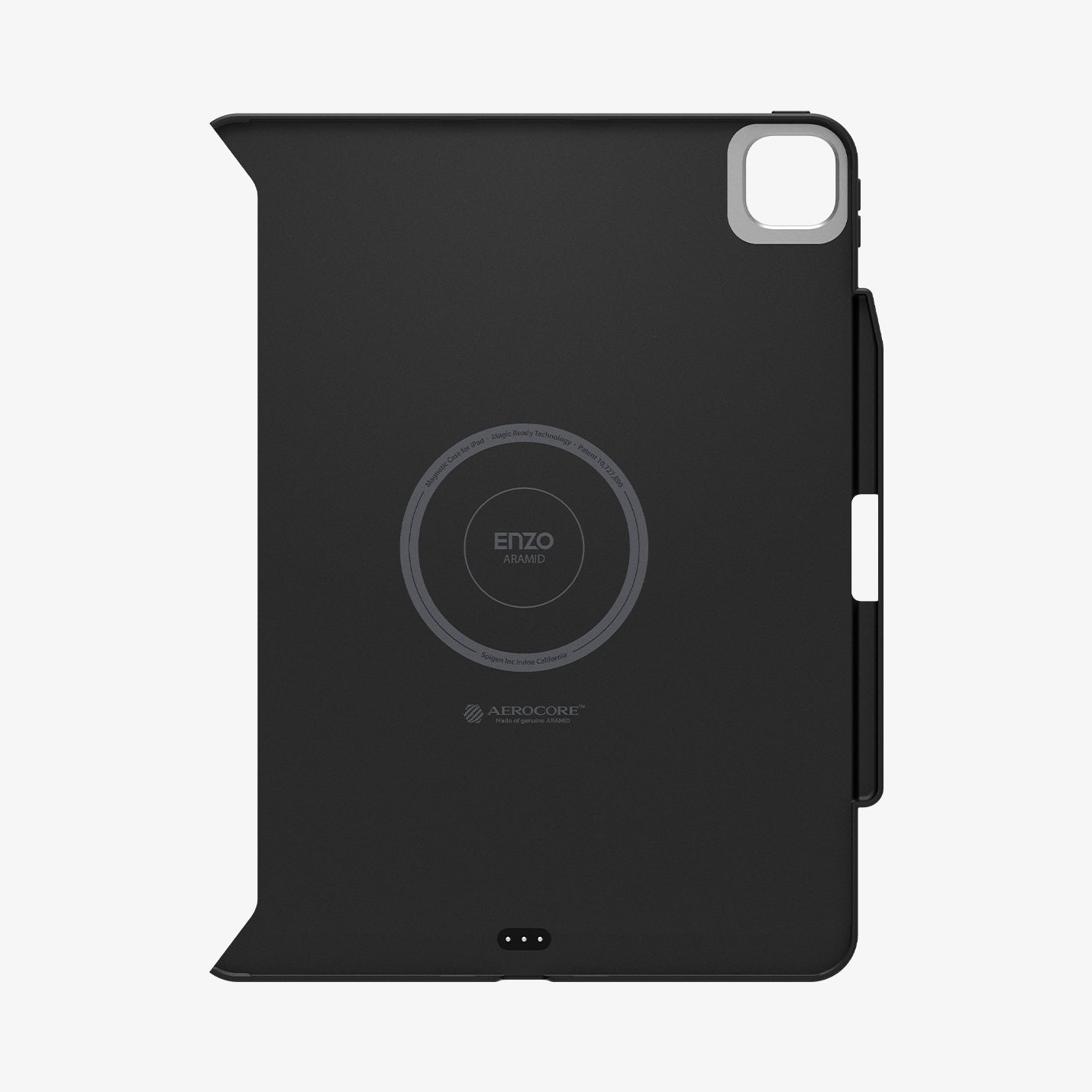 ACS07019 - iPad Pro 11-inch (2024) Case Enzo Aramid in Black showing the half of the inner case