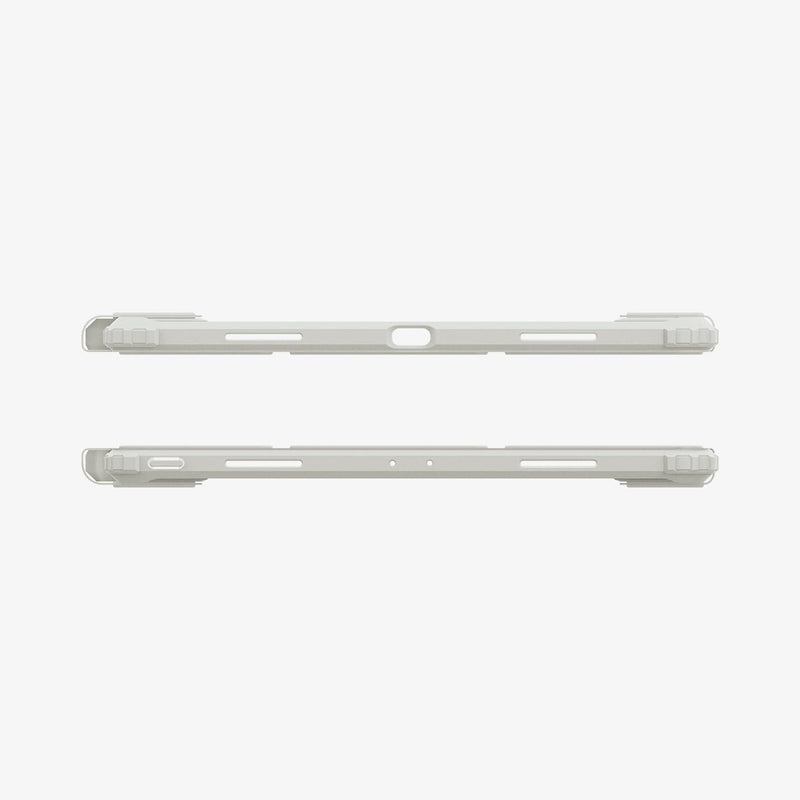 ACS06076 - iPad Pro 12.9" Case Air Skin Pro in gray showing the top and bottom with precise cutouts
