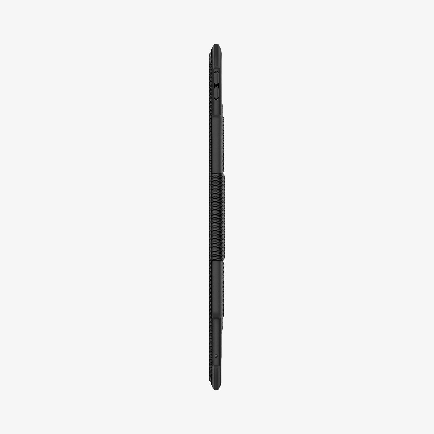 ACS07007 - iPad Pro 12.9-inch Case Rugged Armor Pro in Black showing the side with side buttons