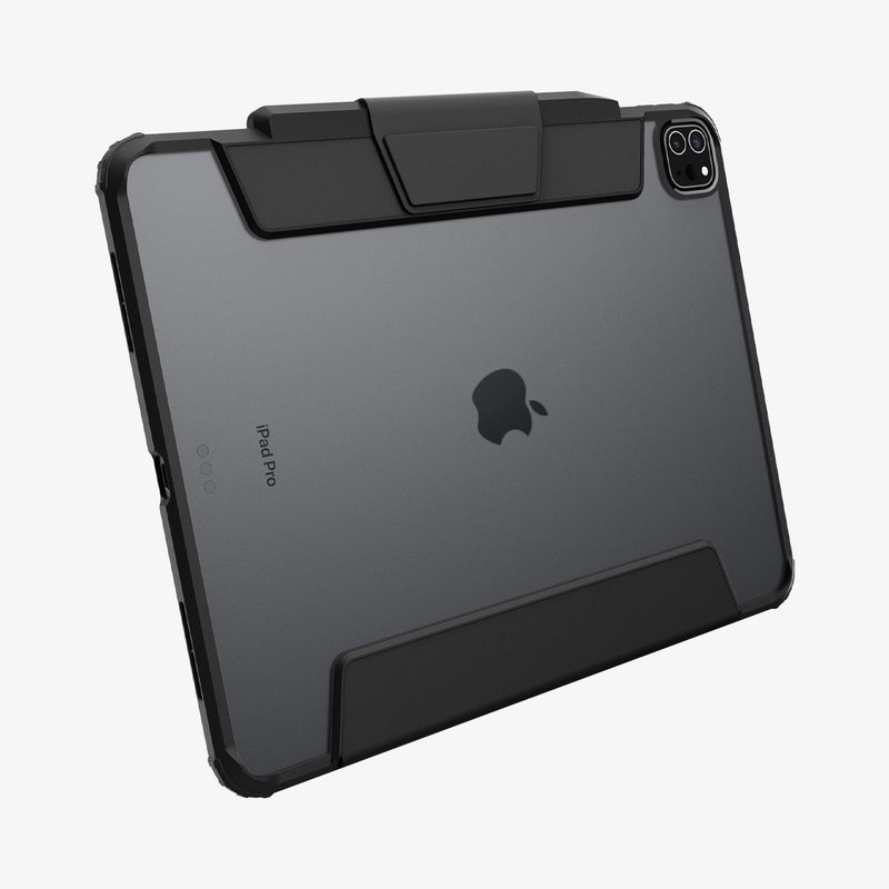 ACS07006 - iPad Pro 12.9-inch Case Ultra Hybrid Pro in Black showing the back in landscape style