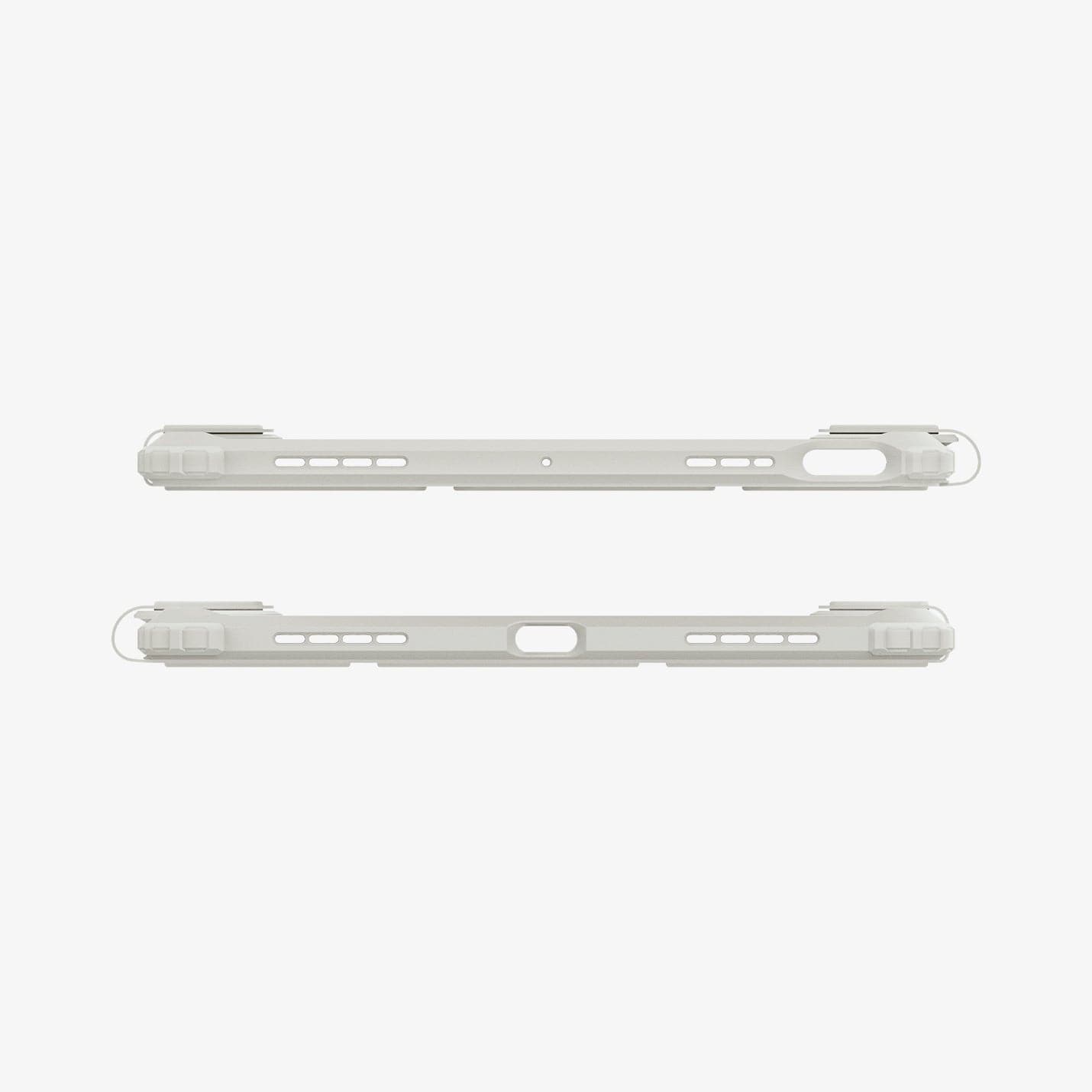 ACS06074 - iPad Air 10.9" Case Air Skin Pro in gray showing the top and bottom with precise cutouts