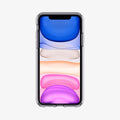 076CS27185 - iPhone 11 Case Ultra Hybrid in crystal clear showing the front