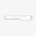 ACS05033 - iPhone 14 Case Liquid Crystal in crystal clear showing the bottom with precise cutouts