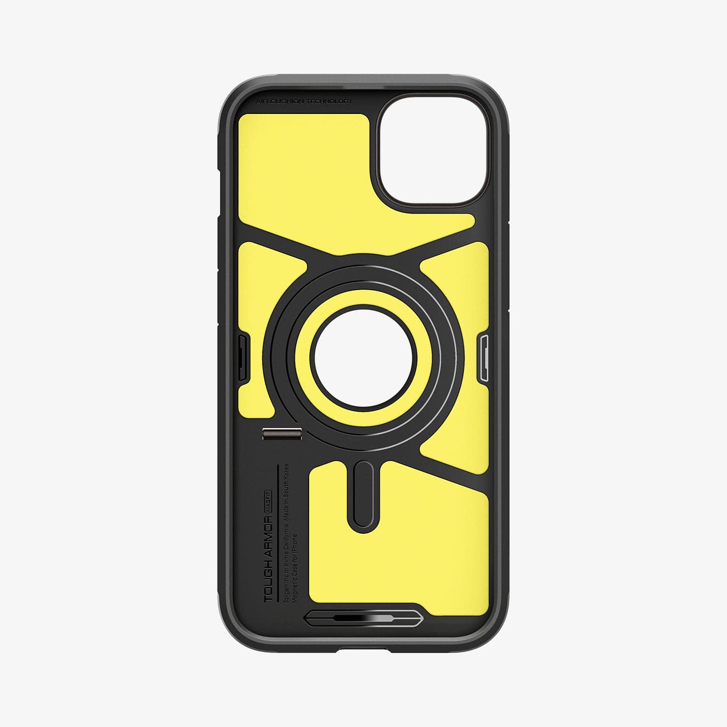 ACS04914 - iPhone 14 Plus Case Tough Armor (MagFit) in gunmetal showing the inside of case