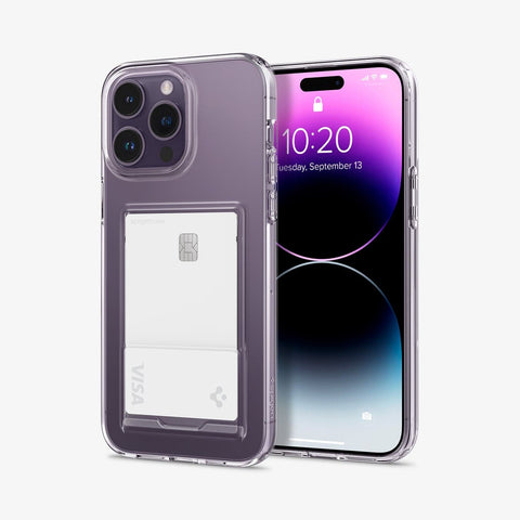 iPhone 14 Series - Crystal Slot Back Cover Case