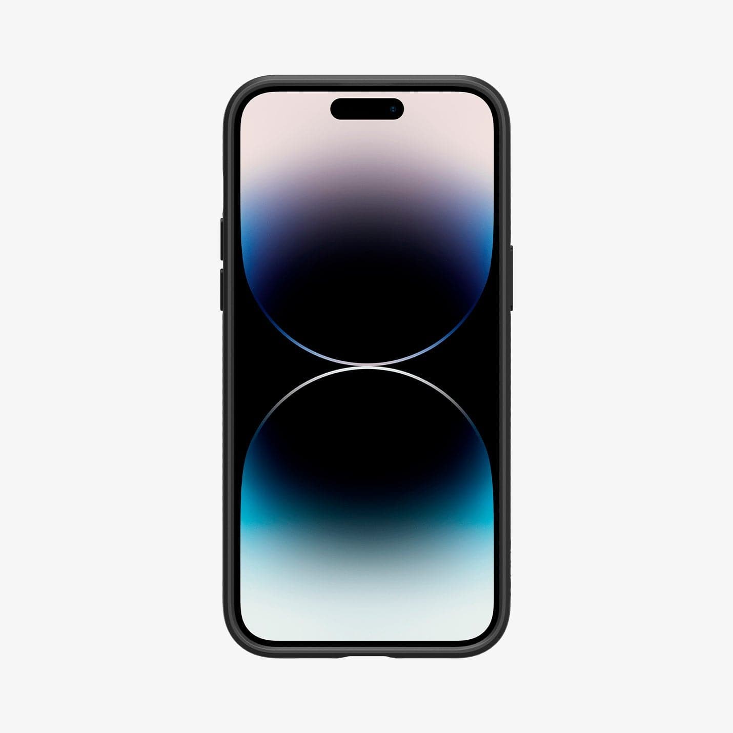 ACS04957 - iPhone 14 Pro Case Liquid Air in matte black showing the front