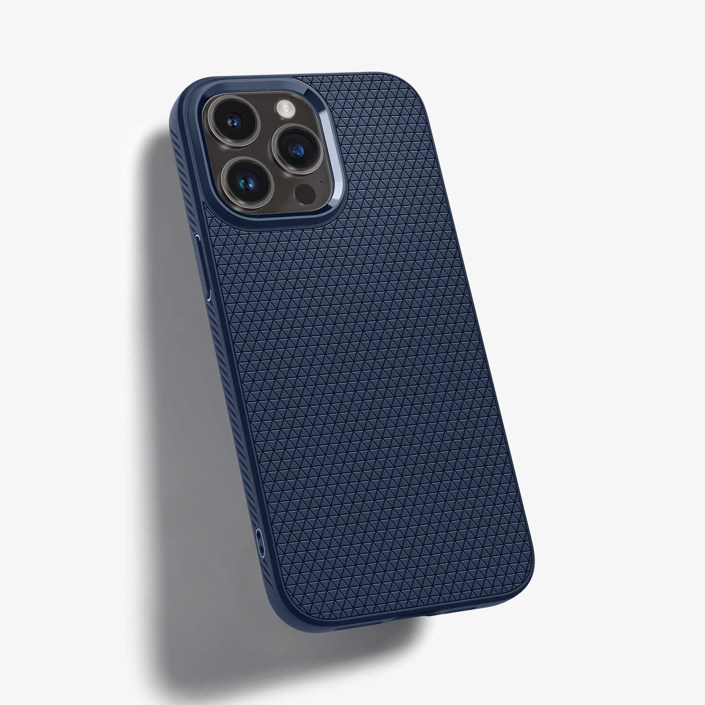 ACS04814 - iPhone 14 Pro Max Case Liquid Air in navy blue showing the back and partial side