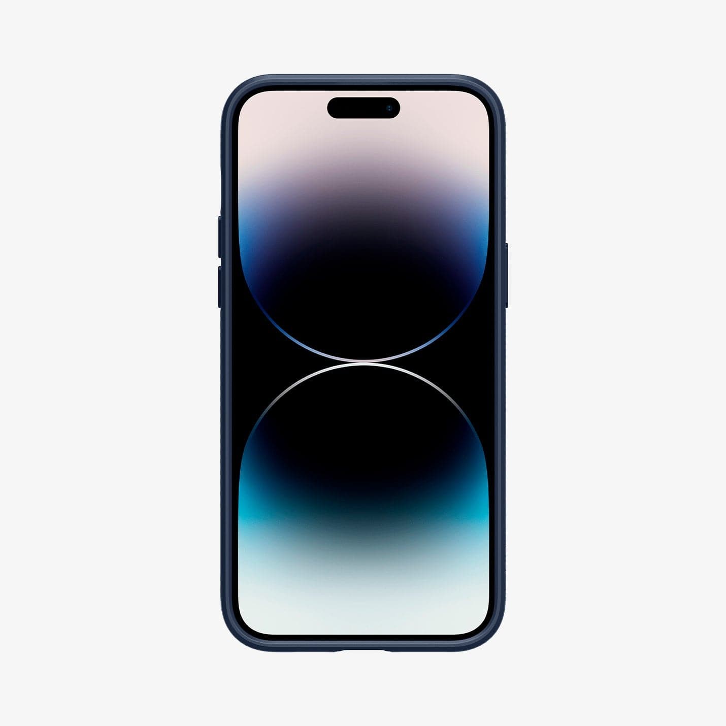 ACS04814 - iPhone 14 Pro Max Case Liquid Air in navy blue showing the front