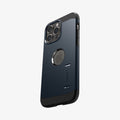 ACS04987 - iPhone 14 Pro Case Tough Armor (MagFit) in metal slate showing the back and partial side