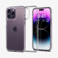 ACS04967 - iPhone 14 Pro Case Ultra Hybrid in frost clear showing the back, inside and front