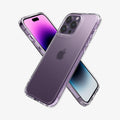 ACS04967 - iPhone 14 Pro Case Ultra Hybrid in frost clear showing the back, sides and front