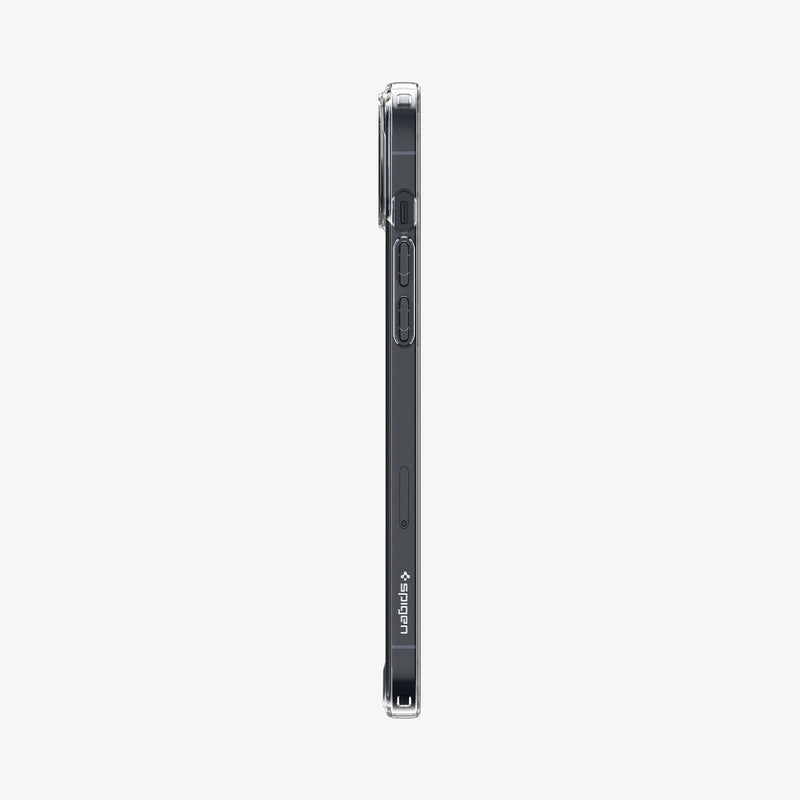 ACS04907 - iPhone 14 Plus Case Quartz Hybrid in matte clear showing the side with volume controls