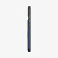 ACS05060 - iPhone 14 Case Slim Armor CS in navy blue showing the side with volume controls