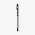 ACS05061 - iPhone 14 Case Tough Armor (MagFit) in gunmetal showing the side with volume controls