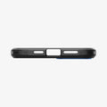 ACS05064 - iPhone 14 Case Tough Armor (MagFit) in navy blue showing the bottom with precise cutouts
