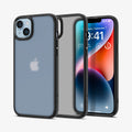 ACS04901 - iPhone 14 Plus Case Ultra Hybrid in frost black showing the back, inside and front