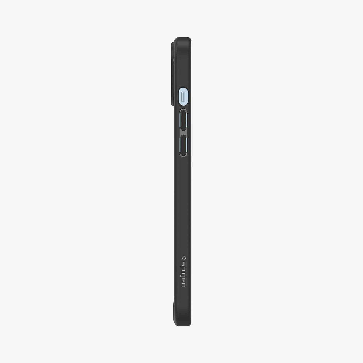 ACS05047 - iPhone 14 Case Ultra Hybrid in frost black showing the side with volume controls