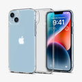 ACS04900 - iPhone 14 Plus Case Ultra Hybrid in frost clear showing the back, inside and front