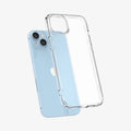 ACS04900 - iPhone 14 Plus Case Ultra Hybrid in frost clear showing the back hovering slightly away from device