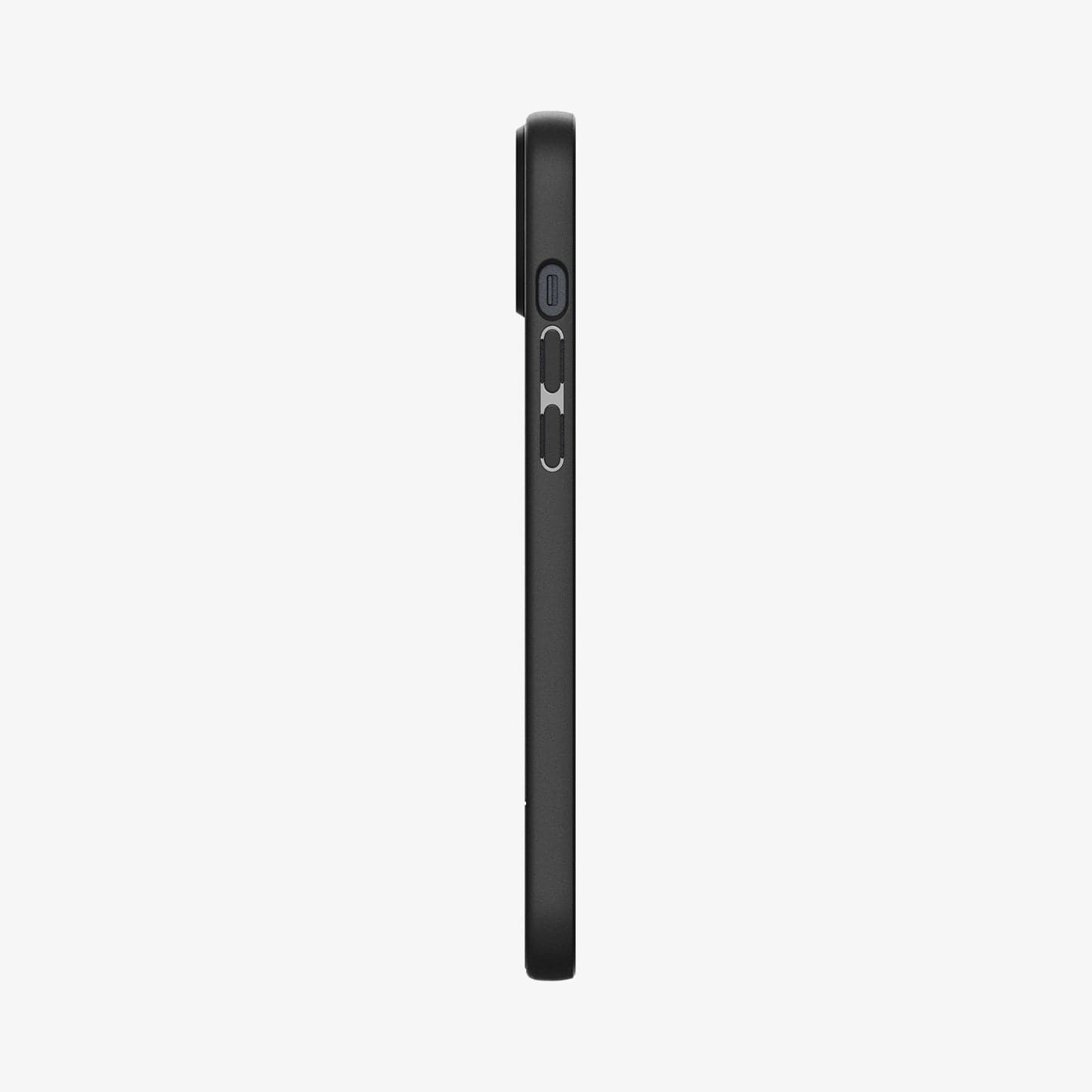 ACS04648 - iPhone 14 Plus Case Core Armor in matte black showing the side with volume controls