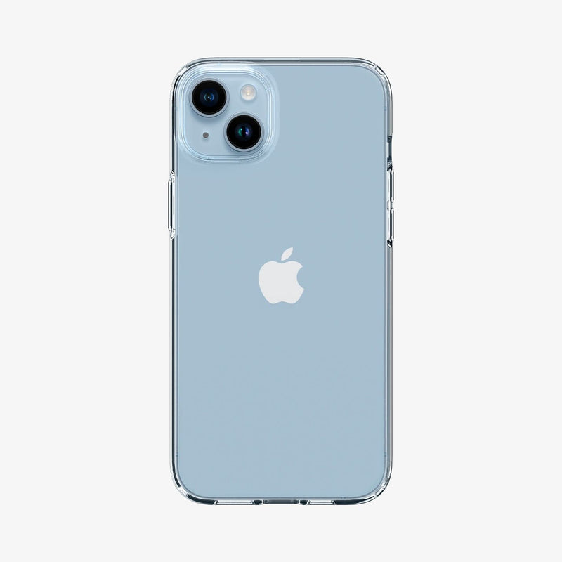 ACS04887 - iPhone 14 Plus Case Liquid Crystal in crystal clear showing the back