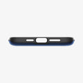 ACS04913 - iPhone 14 Plus Case Slim Armor CS in navy blue showing the bottom with precise cutouts