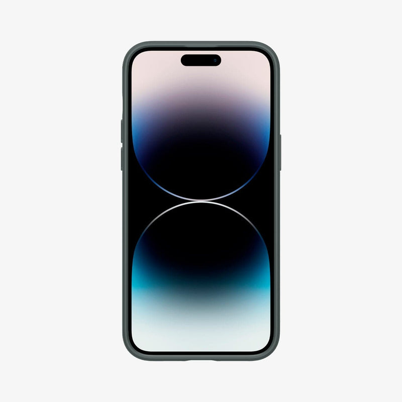 ACS04771 - iPhone 14 Pro Max Case Thin Fit in abyss green showing the front
