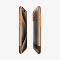 ACS06611 - iPhone 15 Pro Max Case Style Armor (MagFit) in alpine gold showing the sides, partial front and back