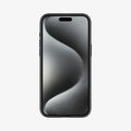ACS06613 - iPhone 15 Pro Max Case Style Armor (MagFit) in classic silver showing the front