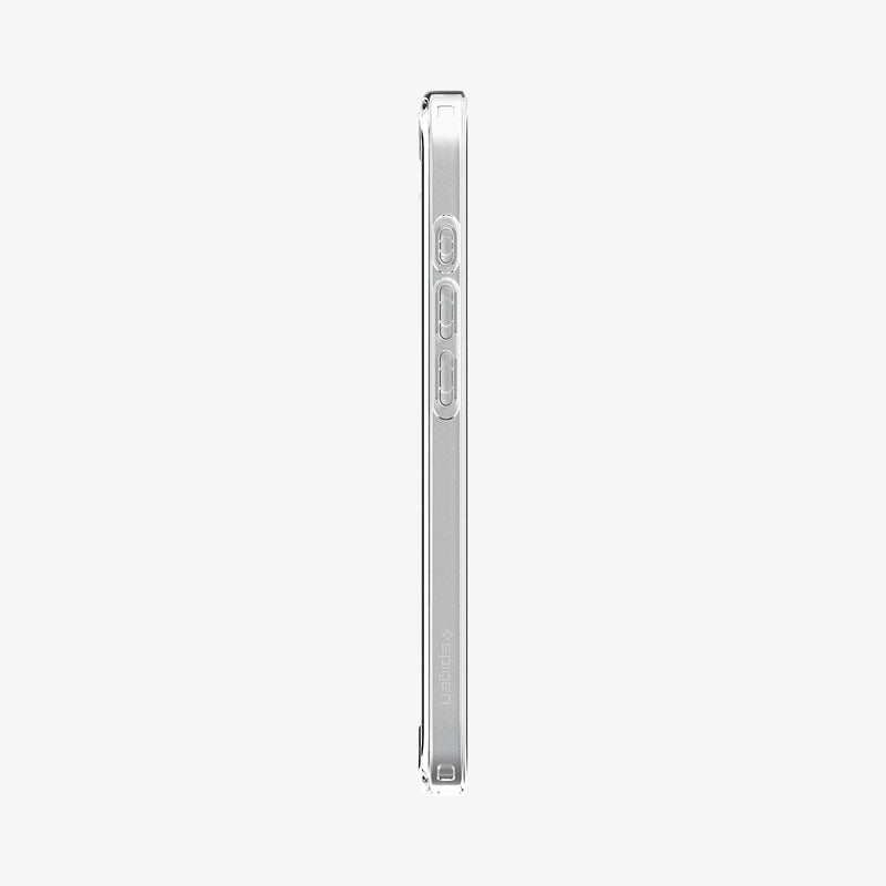 ACS09139 - iPhone 16e Case Ultra Hybrid (MagFit) in Clear White showing the side