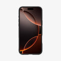 ACS08156 - iPhone 16 Pro Sand Blast in Matte Black showing the front