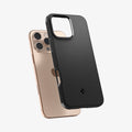 ACS08021 - iPhone 16 Pro Max Sand Blast in Matte Black showing the back