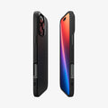 ACS07988 - iPhone 16 Pro Max Case Liquid Air in Matte Black showing the partial back, partial front and sides