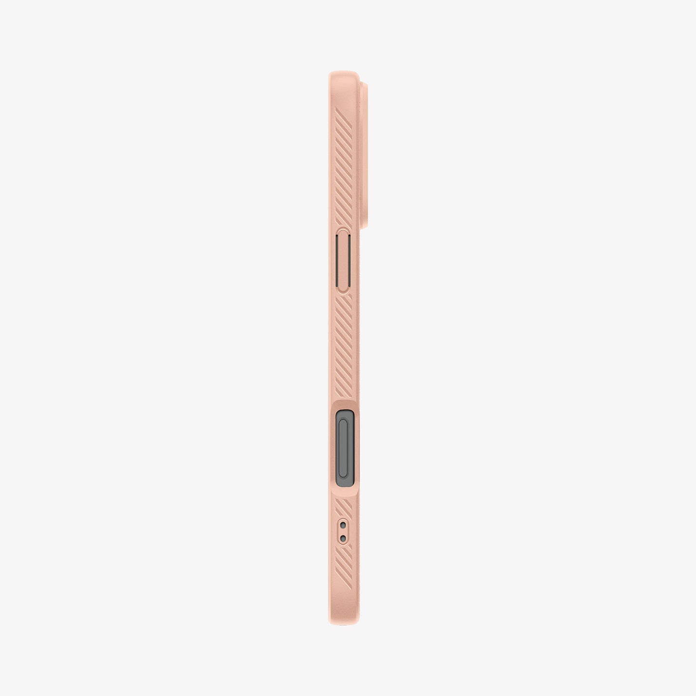 ACS08687 - iPhone 16 Pro Max Case Liquid Air in Rose Titanium showing the side