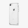 042CS20927 - iPhone 8 Series Ultra Hybrid Case in Crystal Clear showing the back, partial side