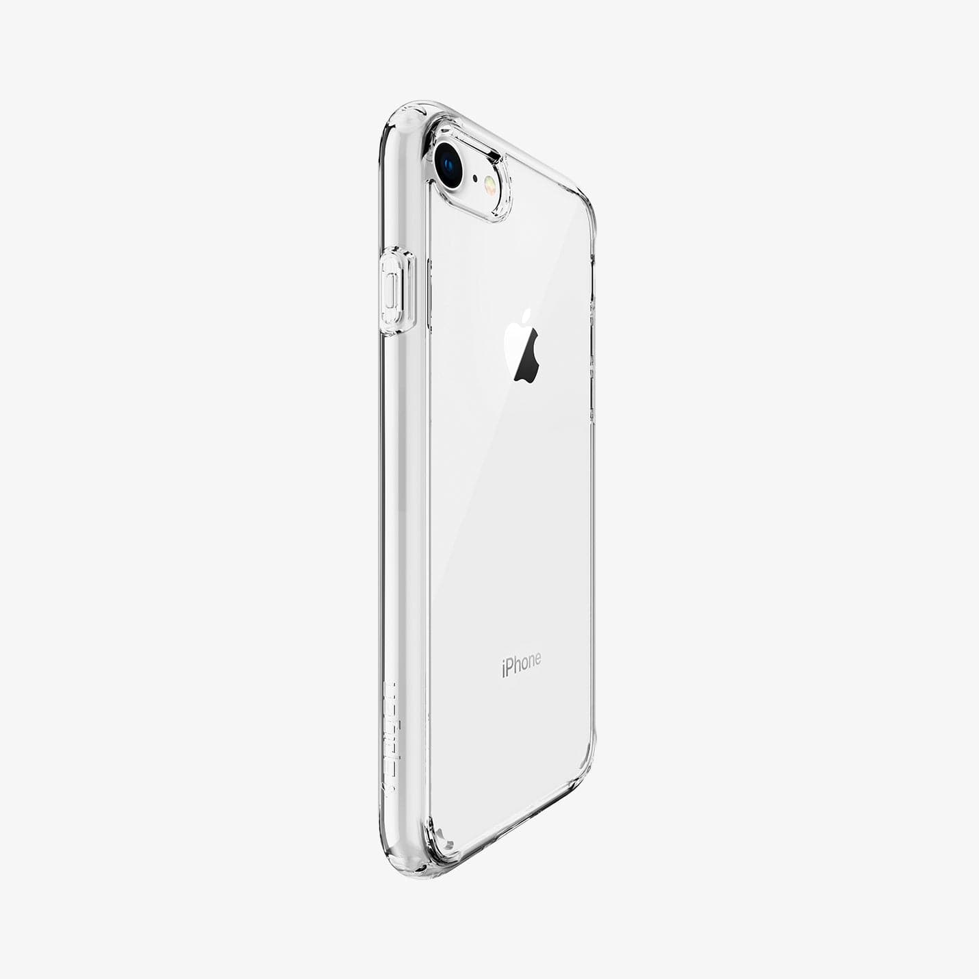 042CS20927 - iPhone 8 Series Ultra Hybrid Case in Crystal Clear showing the back and side