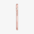 ACS01742 - iPhone 12 Mini Case Liquid Crystal Glitter in rose quartz showing the side with volume controls