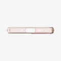 ACS01742 - iPhone 12 Mini Case Liquid Crystal Glitter in rose quartz showing the bottom with precise cutouts