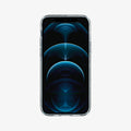 ACS01614 - iPhone 12 Pro Max Case Liquid Crystal Glitter in crystal quartz showing the front