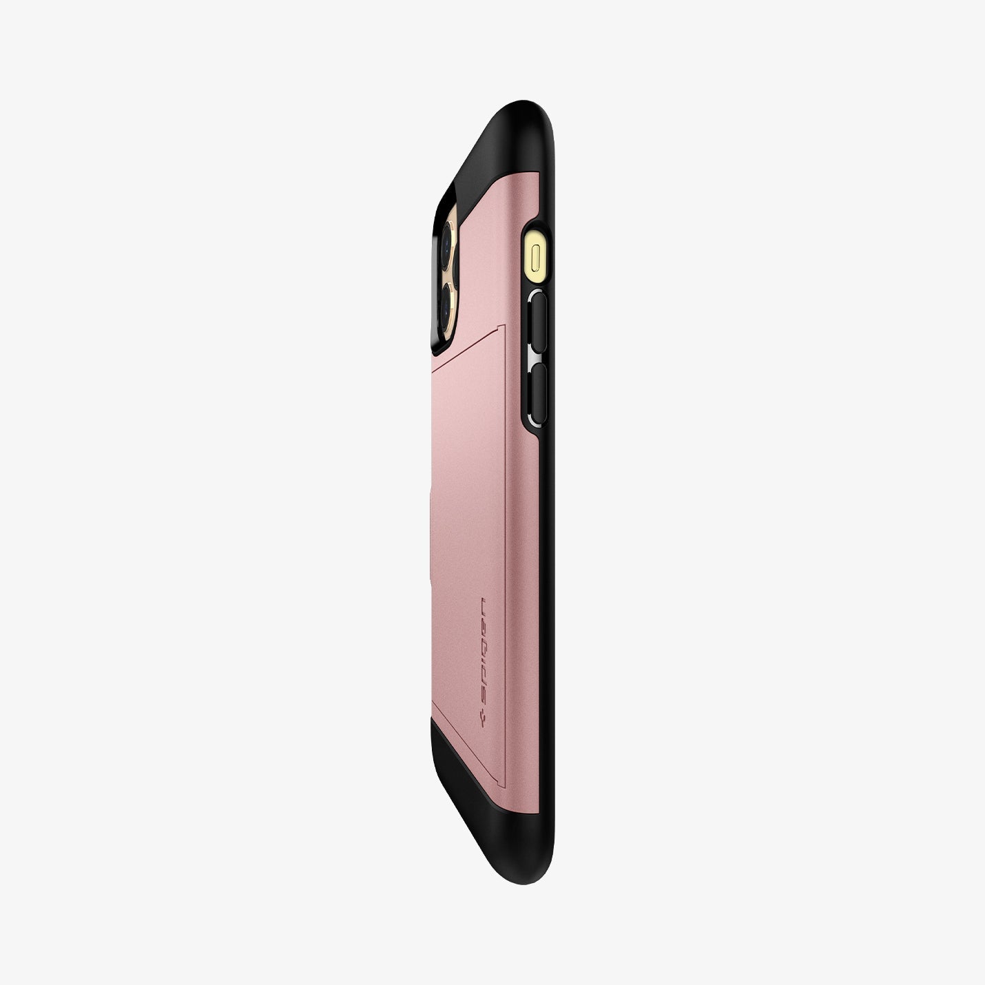 ACS01624 - iPhone 12 Pro Max Case Slim Armor CS in rose gold showing the side and partial back