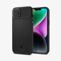 ACS05070 - iPhone 14 Case Optik Armor (MagFit) in black showing the back and front