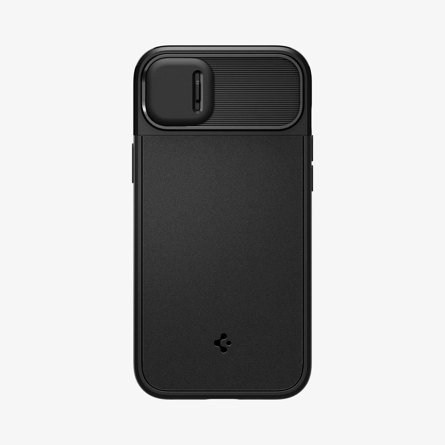 ACS05070 - iPhone 14 Case Optik Armor (MagFit) in black showing the back with camera lens slot closed