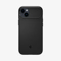 ACS04923 - iPhone 14 Plus Case Optik Armor (MagFit) in black showing the back