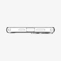 ACS06660 - iPhone 15 Plus Case Ultra Hybrid (MagFit) in white showing the bottom with precise cutouts