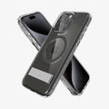 ACS06584 - iPhone 15 Pro Max Case Ultra Hybrid S (MagFit) in graphite showing the back, front and sides
